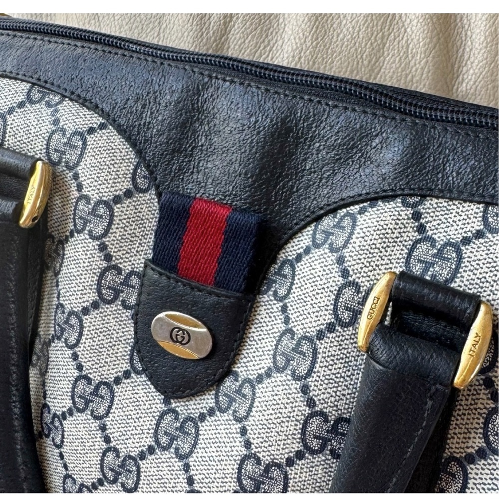 Authentic Vintage Gucci Boston Monogram Ophidia Red/Blue - Picture 13 of 14